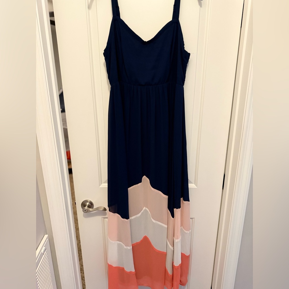 Torrid Navy Blue Maxi Dress Size 1